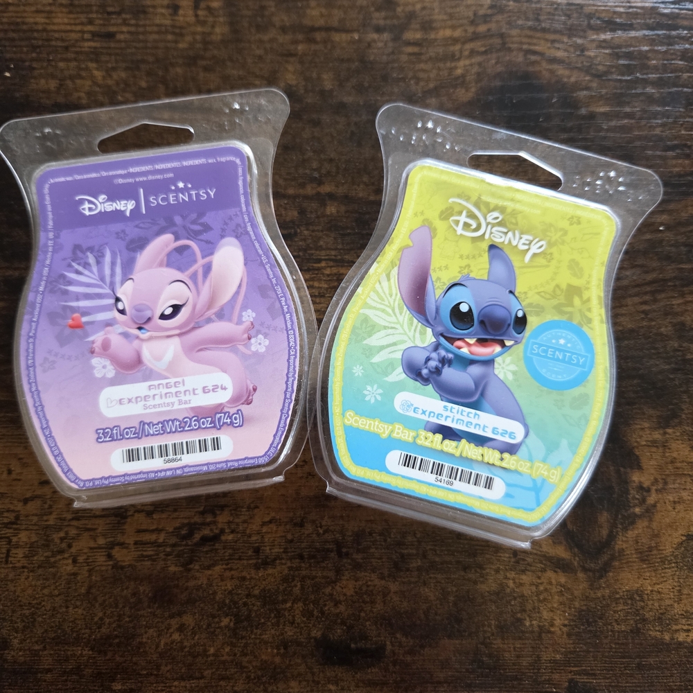Scentsy Disney Angel and Stitch Wax Bars - Purple and Yellow